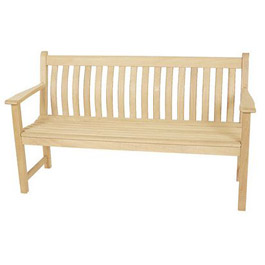 Alexander Rose Broadfield 5` Curved Back Bench 105 - Iroko.  This is a very popular wood for use in 