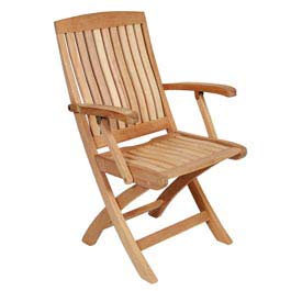 The Alexander Rose Charleston Folding Carver Chair is made from Mahogany. This is a good quality