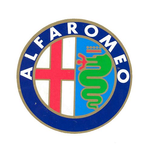 Alfa Romeo Logo Sticker (5cm radius)