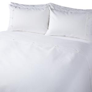 Jonelle Algarve bed linen in white. 100% waffled c