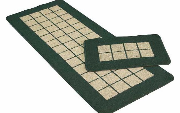Ideal for utility areas. hallways and kitchens. Free doormat. 100% polypropylene. Non-slip backing. Size of runner L180. W67cm. Weight 1.7kg. (Barcode EAN=5053095031577)