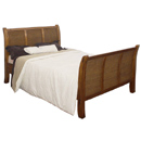 Alicia furniture rattan and wood bed frames