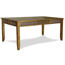 Alicia furniture rattan and wood dining table