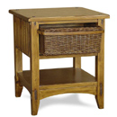 Alicia rattan and wood 1 draw nightstand furniture