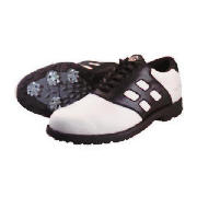 This Hamilton Ross all leather water resistant golf shoes are fitted with soft spikes for better tre