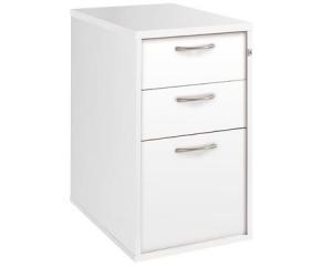 Unbranded All white desk high pedestals