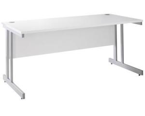 Unbranded All white rectangular desks