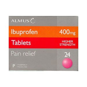 Unbranded Almus Ibuprofen Tablets 400mg (24)