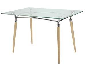 Unbranded Alnwick rectangular glass table