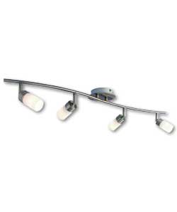 Alston 4 Light Folding Bow Spotlight with Opal Glass Heads