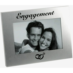Unbranded Aluminium Engagement Photo Frame