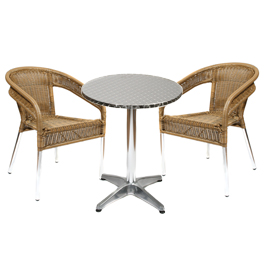 This bistro or cafe furniture set has become increasingly popular with cafe`s 