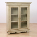 Amaryllis French style low glass cabinet furniture