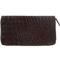 Unbranded Amazona Large Zipped Purse Brown