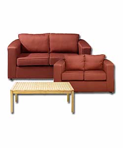 Couch Settee Sofa Terracotta