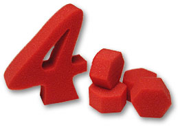 A sponge ball multiplies, then becomes the number 4! A great magic trick