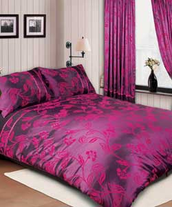 Unbranded Angelica Flock Duvet Set King Size Bed