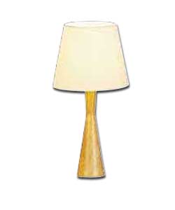 Angled Wooden Table Lamp