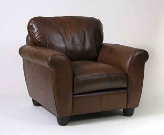 Unbranded Aniline Leather Armchair - Knightsbridge