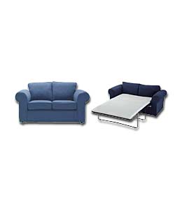 Anna Large Blue Sofabed and Free Sofa
