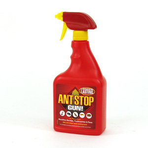 This fast acting spray kills of ants and other crawling insects such as woodlice  earwigs  cockroach