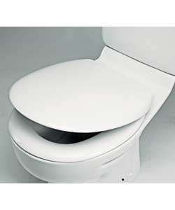 Unbranded Anti-bacterial White Slow Close Toilet Seat