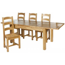 Antibes 5ft Light oak dining set furniture