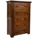 Antibes dark oak tallboy furniture