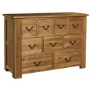 Antibes light oak 9 drawer chest furniture
