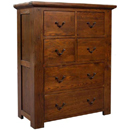 Antibes oak 2 plus 2 plus 2 drawer chest furniture