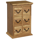 Antibes oak 6 drawer CD unit furniture