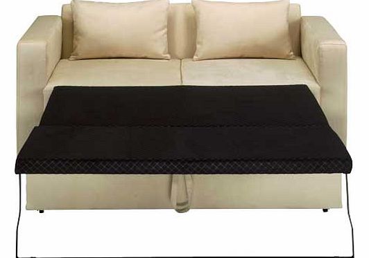 Unbranded Apartment Fabric Metal Action Sofa Bed - Natural