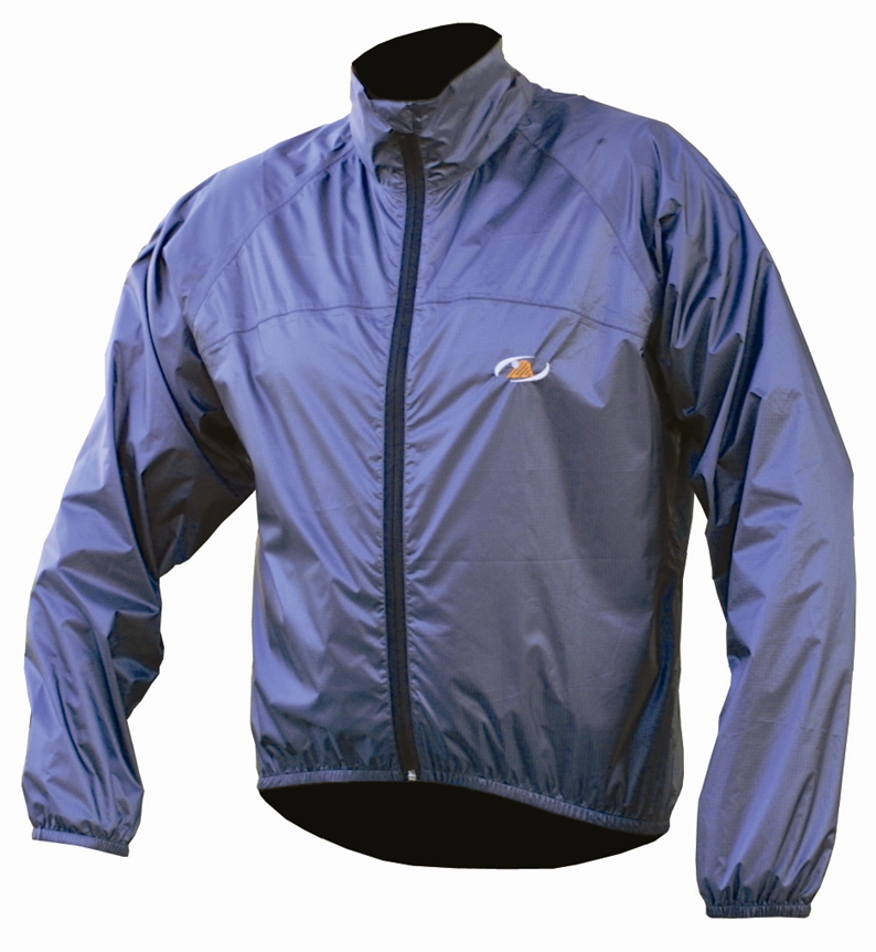 Lightweight weatherproof jacket. Fully taped seams. Scooped back for full protection. Unlined to