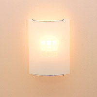Aquilla Curved Etched Squares Wall Light