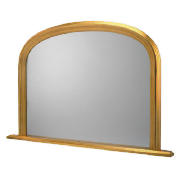 This stylish arch overmantel mirror comes in a gold colour with all fixings included.