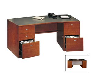 Armortop executive desk cherry