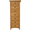 Ash tall 7 drawer chest furniture