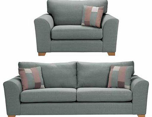 Unbranded Ashdown Extra Large Sofa and Snuggler - Teal