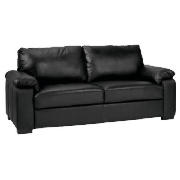 Unbranded Ashmore large Leather Sofa, Black