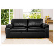 Unbranded Ashmore Leather Sofa Bed, Black