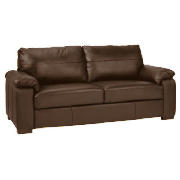 Unbranded Ashmore leather sofa large, brown