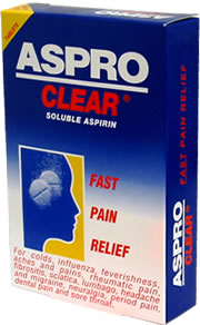 Aspro Clear Soluble Aspirin 18x Health and Beauty