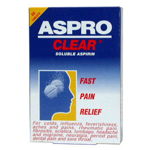 Unbranded Aspro Clear Tablets