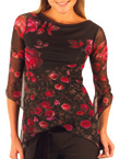 Roses are red... here is a lovely romantic top for
