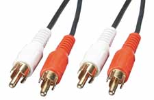 Audio Cable - 2 x Phono Male to 2 x Phono Male