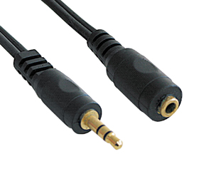 Audio Extension Cable - 3.5mm Stereo Jack Male
