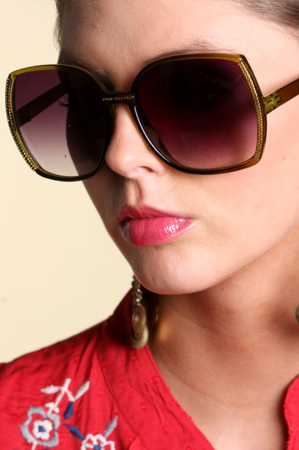 Unbranded Audrey stud sunglasses olive