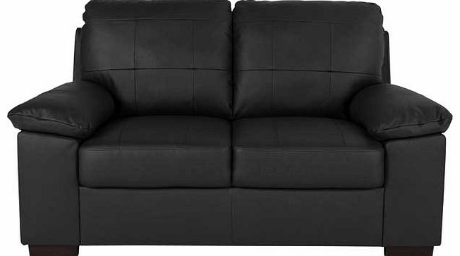 Unbranded Austin Leather and Leather Effect Regular Sofa -
