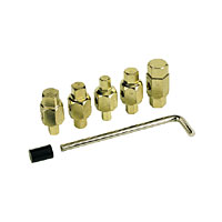5 Piece Set. Chrome Vanadium, compact, double-ended Drain Plugs suitable for engine pumps,