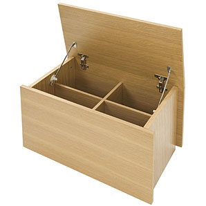 Avenue is a complete and contemporary range of hallway storage furniture, made from oak solids and